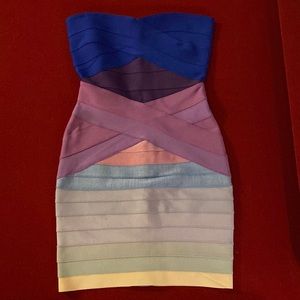 Sherbet Color ombré Body Con Dress